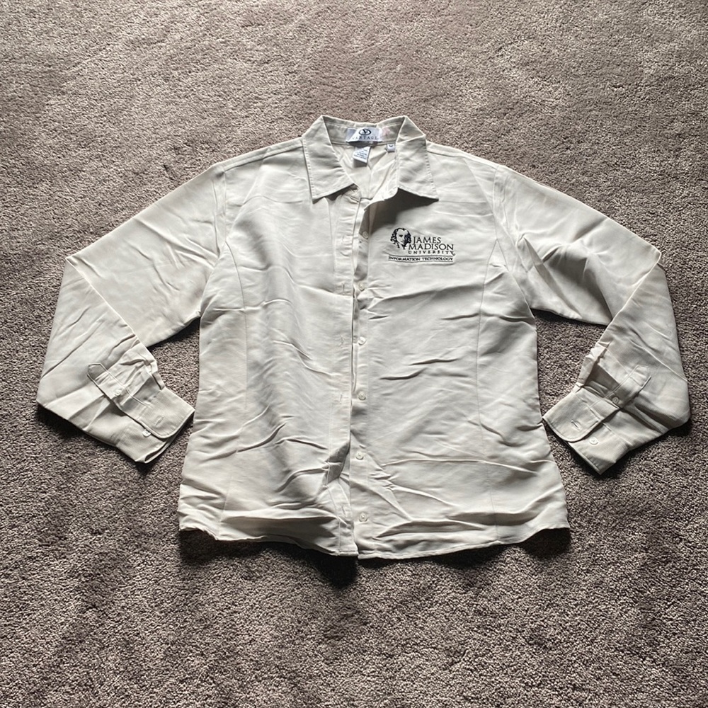 Vantage JMU James Madison University Information Technology Top SIZE L Beige